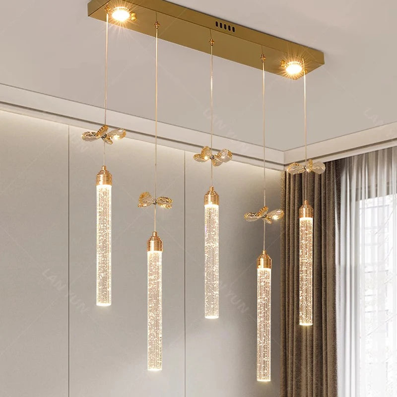 Suspension moderne en cristal - vue 2 sur 6