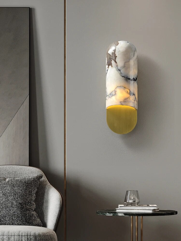 Applique murale en marbre de cuivre - vue 4 sur 7