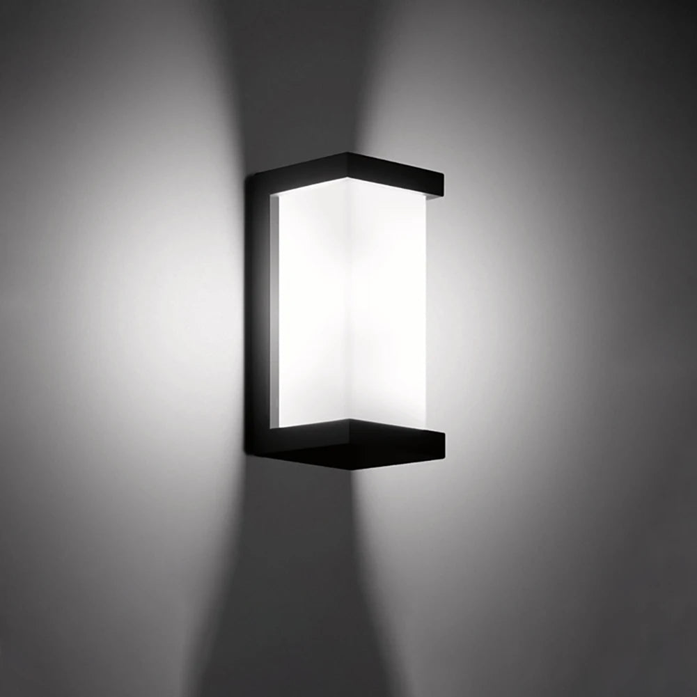 Applique murale LED lumière jardin applique IP65 extérieur étanche lampe luminaire maison décoration éclairage couloir allée lumière au25 - vue 3 sur 8