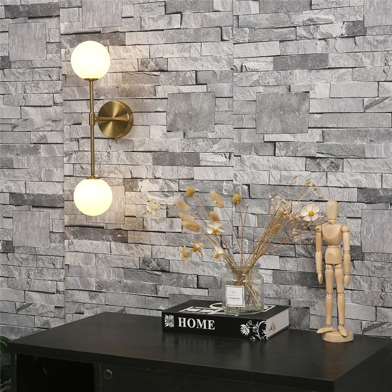 applique murale led post-moderne simple en verre doré - vue 6 sur 10