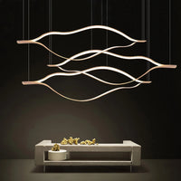 Minimalistische Pendelleuchte aus Aluminium für moderne und luxuriöse Einrichtung