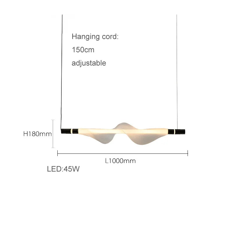 lustre artistique à led en acrylique design moderne éclairage suspendu - vue 14 sur 18
