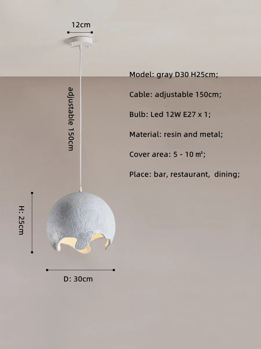LED-Kronleuchter nordisch Wabi Sabi minimalistisch Design japanisch für Bar Restaurant
