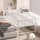 Iron art children's splicing bed with seamless connection, adjustable height, no guardrail, baby fall prevention, widened single