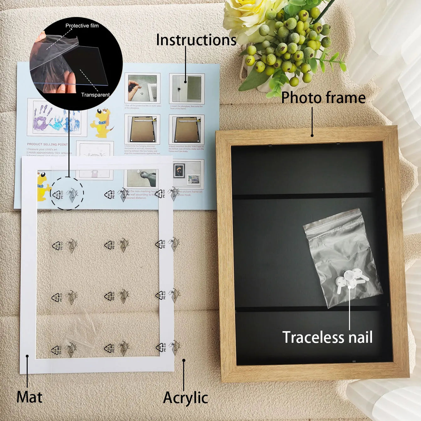 cadres d'art magnétiques pour enfants décorations interchangeables - vue 9 sur 9