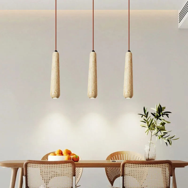 Art Designer 	 pierre Restaurant suspension lampe de chevet salon salle à manger lampe cordon réglable marbre naturel haut de gamme - vue 5 sur 12