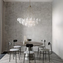 suspension moderne en verre pour décoration intérieure élégante