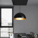 Retro-Pendelleuchte im Loft-Stil mit halbrundem Lampenschirm