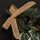 couronne de noël décoration de porte avec baies et cloches
