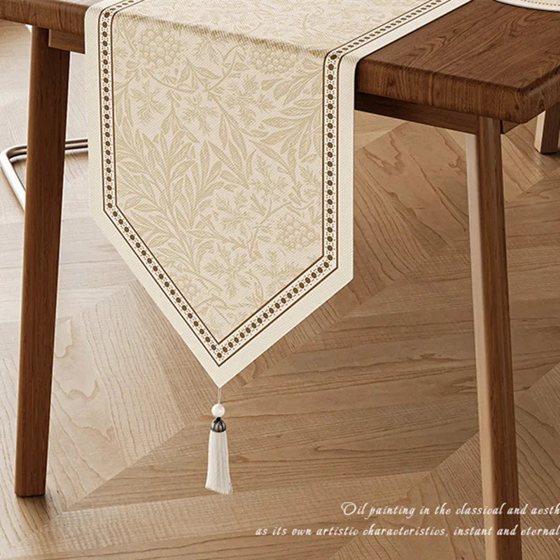 Chemin de table floral vintage style campagne table - vue 3 sur 4
