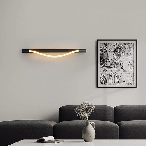 Moderne minimalistische Wandleuchte aus Edelstahl mit elegantem Design - vue 2 sur 7