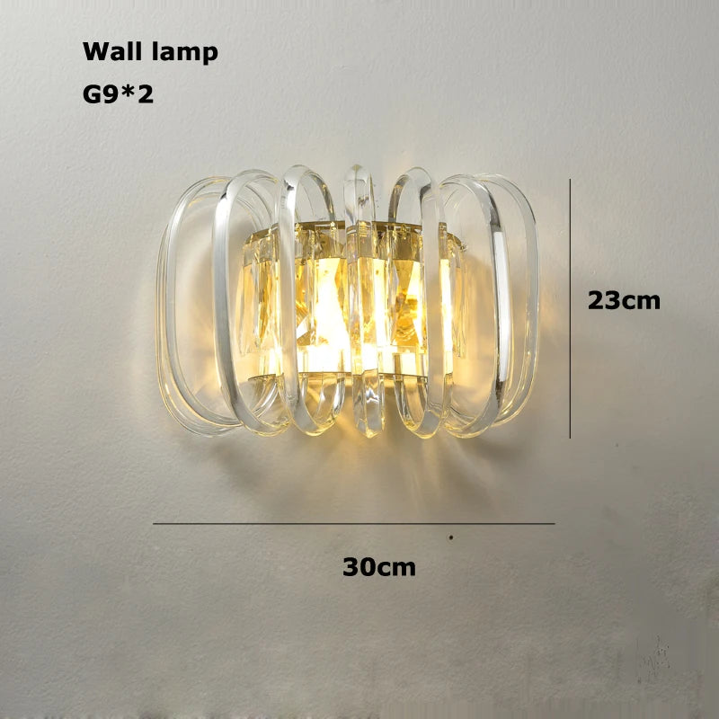 LED-Kronleuchter aus Kristallglas im Art-déco-Stil, dimmbar, neuer Trend