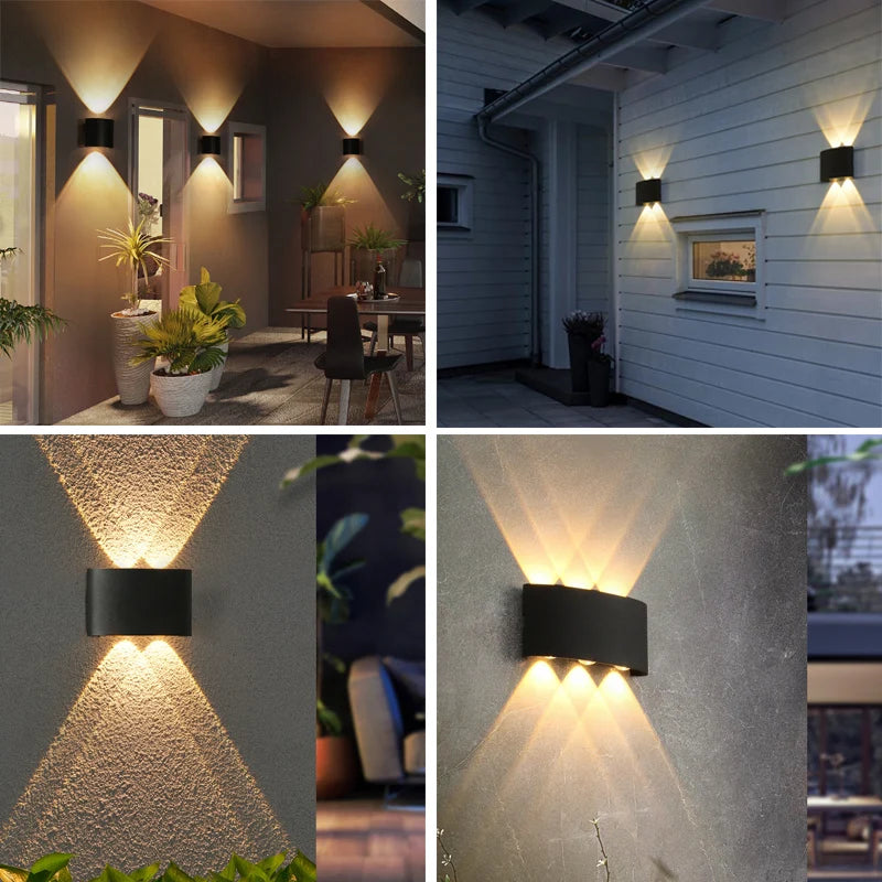 applique murale extérieure led luminaire étanche pour jardin décoratif - vue 7 sur 14