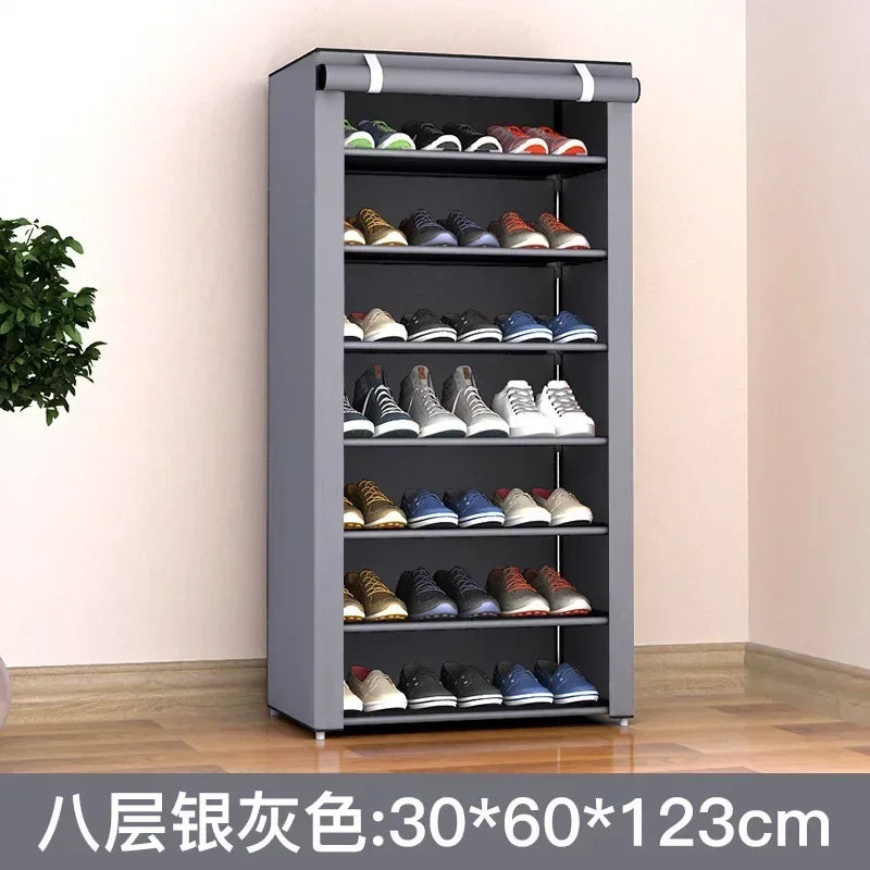étagère à chaussures multicouche économique et pratique anti-poussière - vue 9 sur 16
