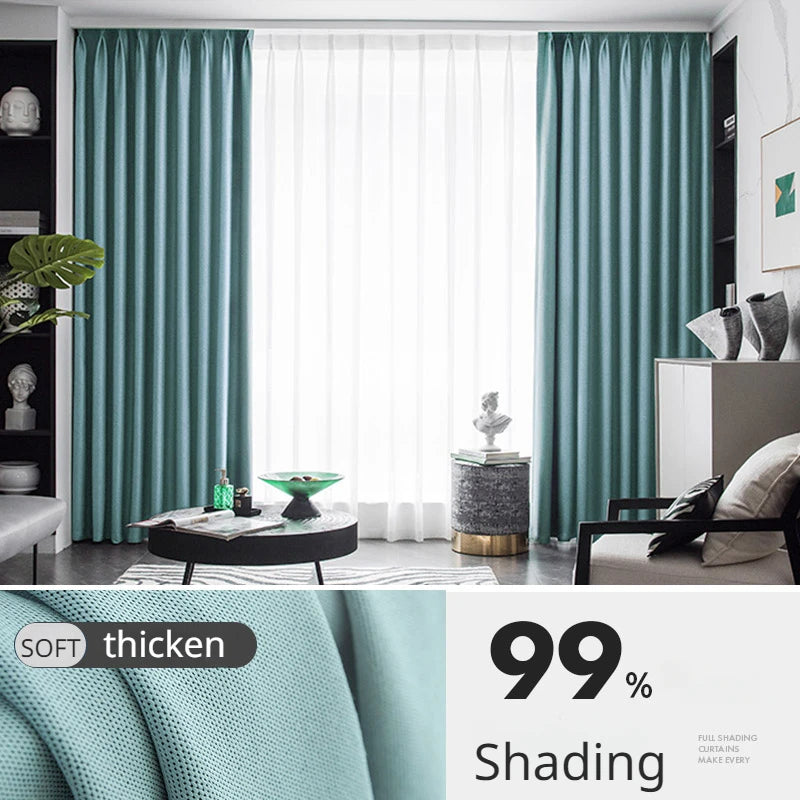 Rideau moderne occultation élevée pour salon chambre