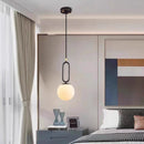 lampe suspendue led en laiton et marbre naturel décorative réglable