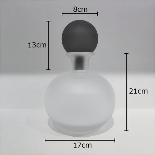 vase en verre dépoli pour fleurs artificielles décoration moderne