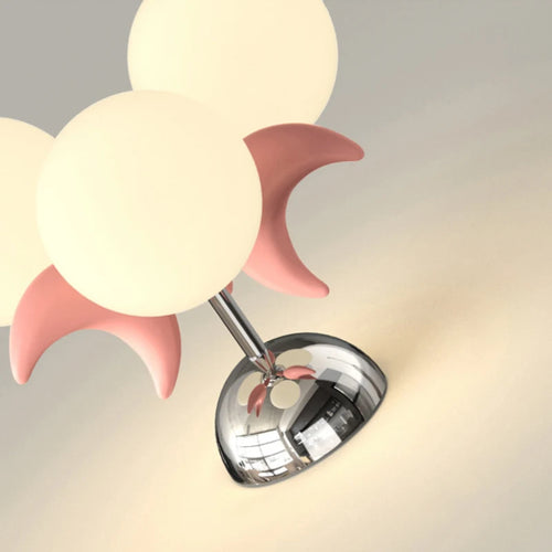plafonnier enfants roses LED de boule de lune mignonne moderne chaude chambre de princesse romantique petite fille de chambre
