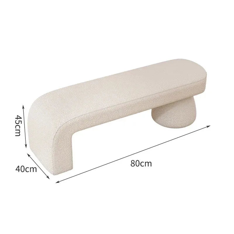 tabouret à langer nordique pour chambre et salon - vue 22 sur 27