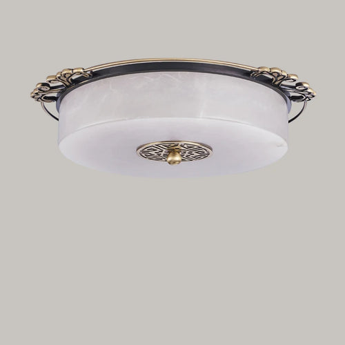 plafonnier led luxe marbre circulaire pour grand ménage