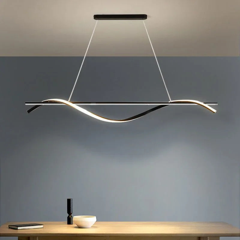 lampe led suspendue design moderne luminaire décoratif idéal hôtel - vue 5 sur 12