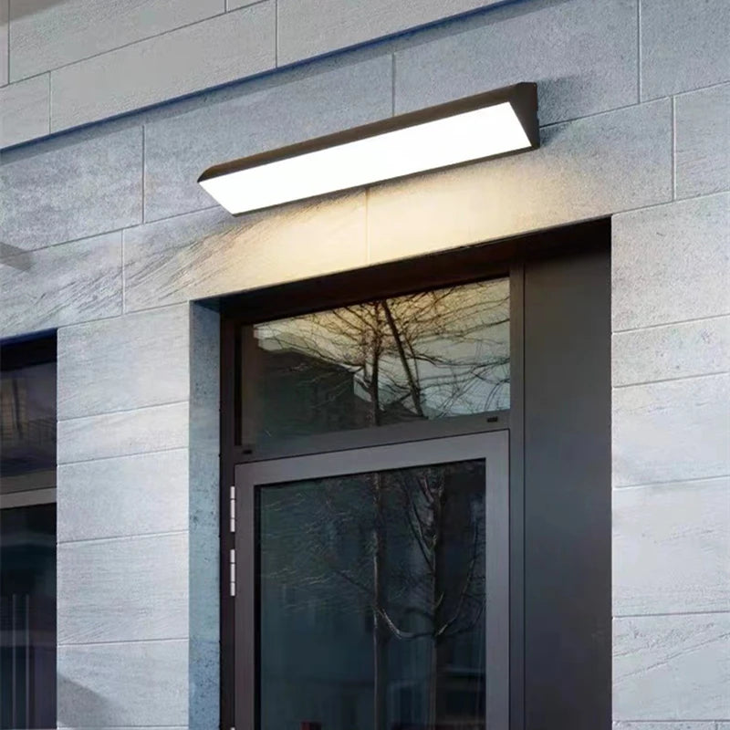 applique murale led minimaliste éclairage extérieur pour jardin et balcon - vue 4 sur 15