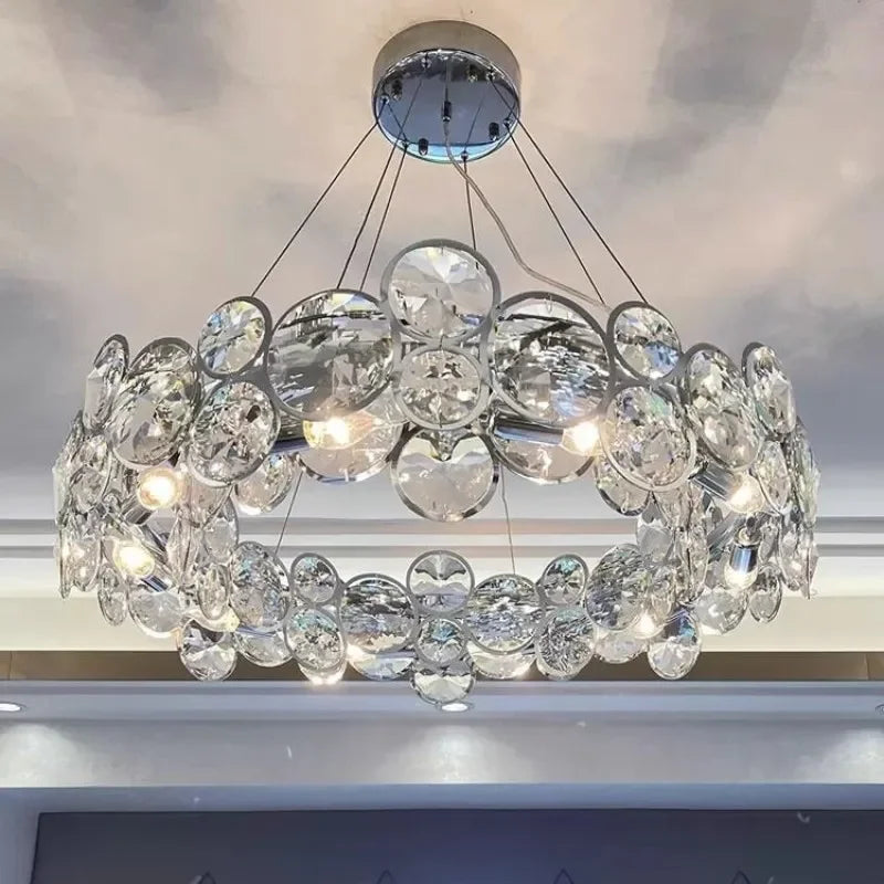 lustre en cristal moderne style nordique pour intérieur luxueux - vue 3 sur 10