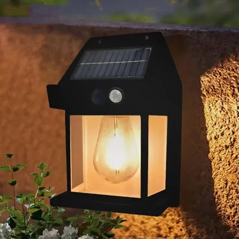 lampe de nuit solaire en tungstène trois modes étanche pour jardin - vue 7 sur 10