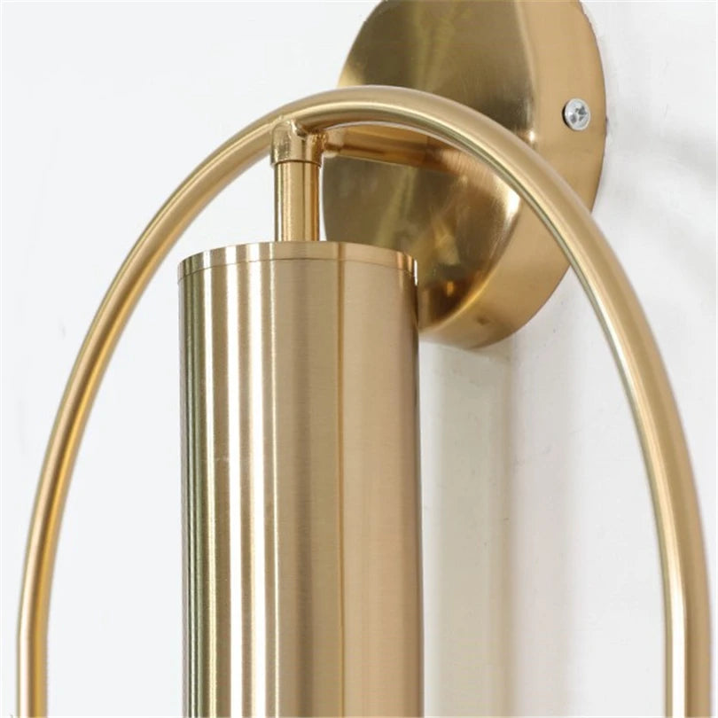 lampe de chevet nordique led en métal décoratif luminaire - vue 4 sur 8