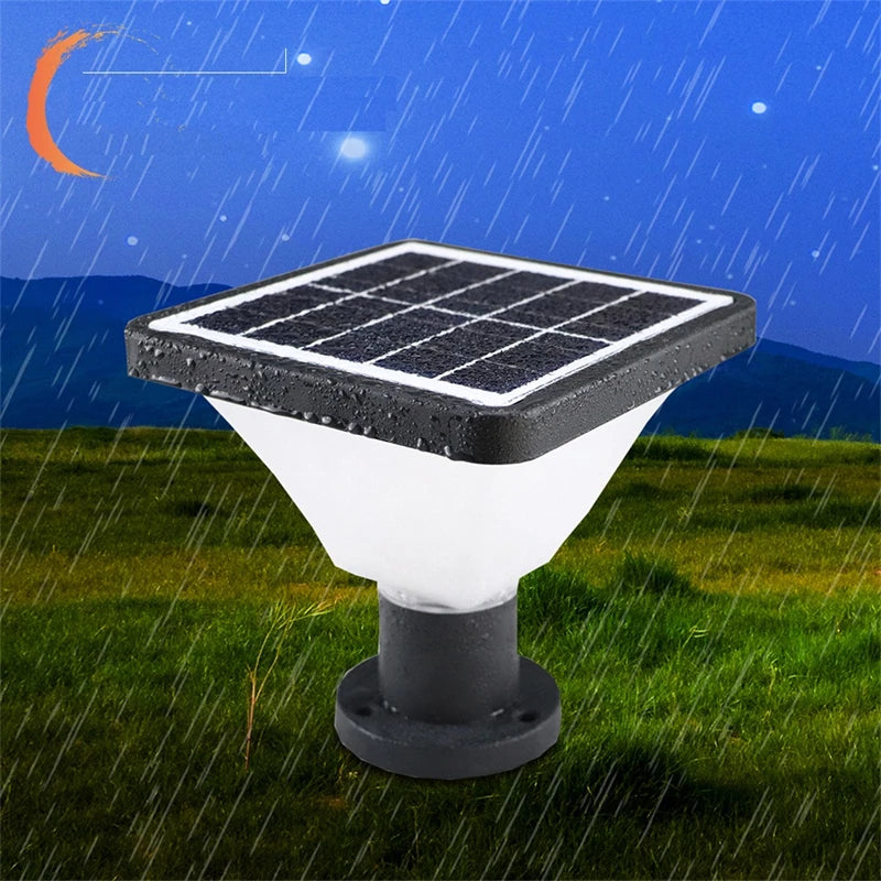 Moderne Solar-Gartenleuchte für energiesparende Außendekoration - vue 8 sur 8