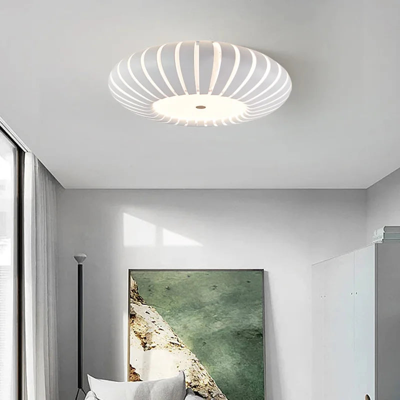 Plafonnier LED moderne chambre créative chaude citrouille Restaurant décor - vue 4 sur 8