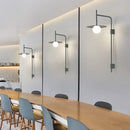 applique murale Nordique créatif bras mobile verre G9 ampoule salon chambre hôtel étude tête de lit éclairage LED lumière décorative