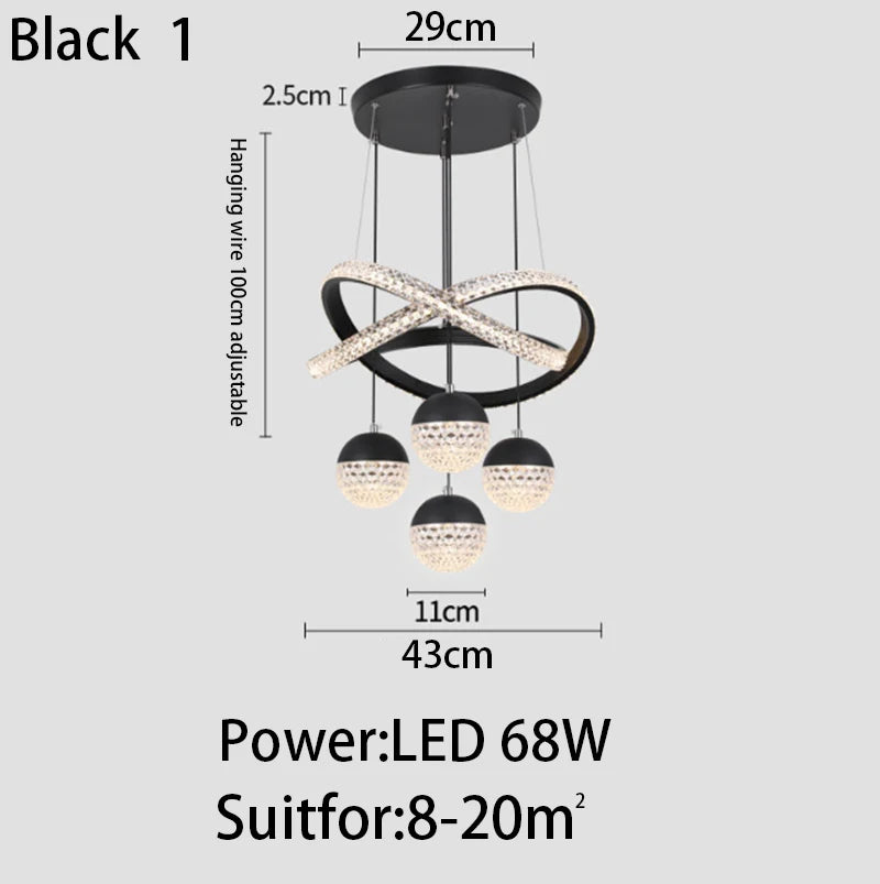 Moderne Pendelleuchte mit LED für Restaurant, Bar oder Wohnung