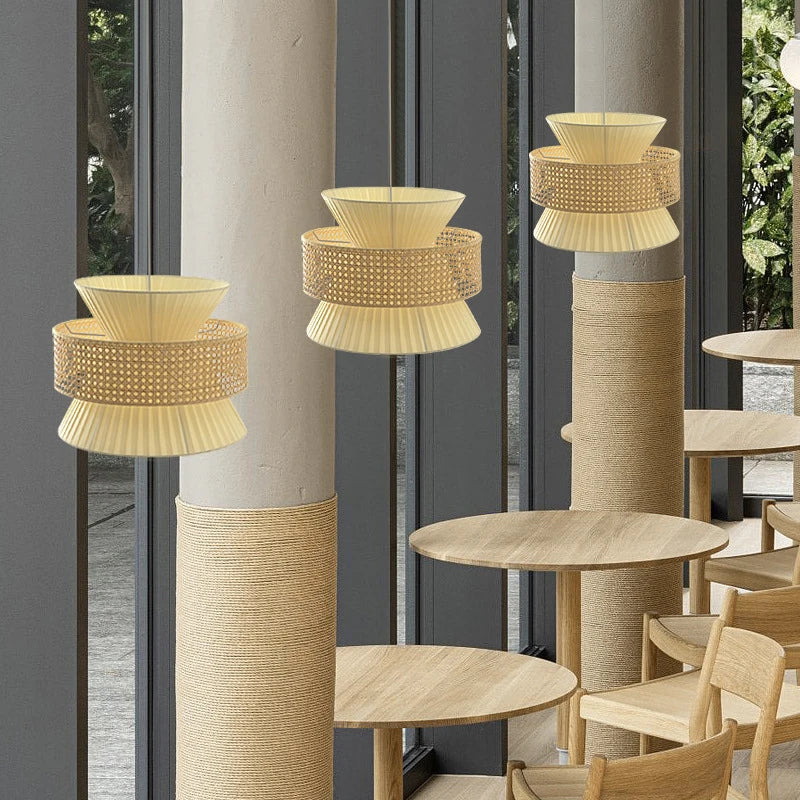 Lampe en rotin japonais Wabi Sabi - vue 11 sur 12