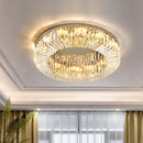 Plafonnier Led en cristal de luxe au design moderne
