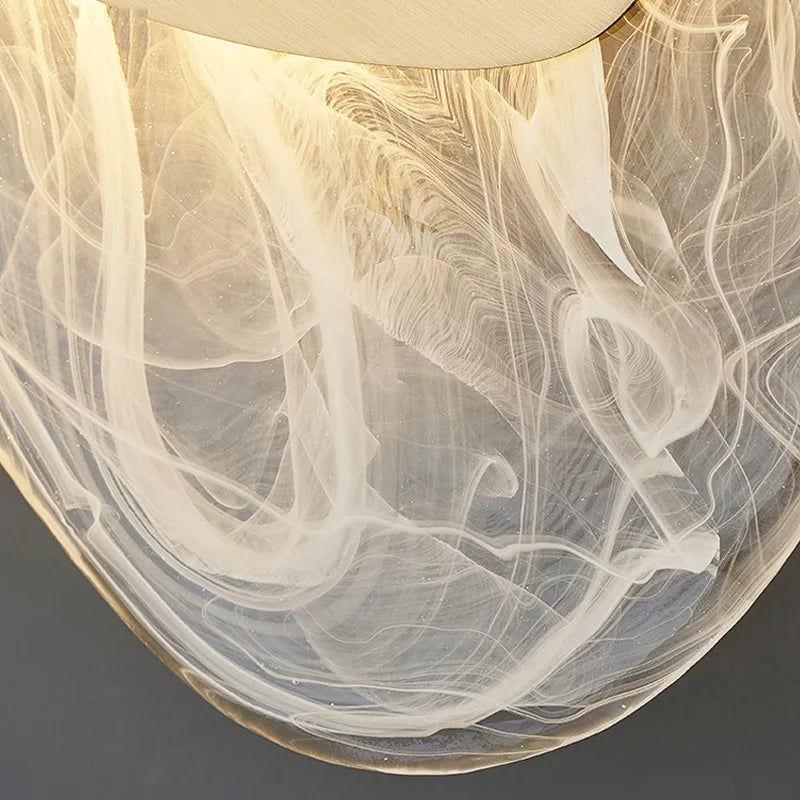 applique murale LED créative en verre pour décoration artistique - vue 7 sur 8