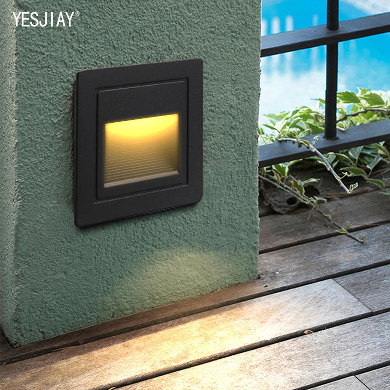 Lumières d'escalier Led étape lumières 3W/6W 86/210mm en aluminium encastré extérieur étanche intégré escalier mur Led lampe pour les étapes de la maison - vue 6 sur 11