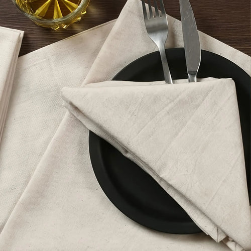 Serviette de table épaisse style pastoral réutilisable 40x40cm