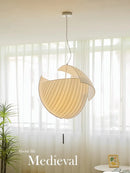 Moderner LED-Kronleuchter Wabi Sabi aus Stoff – Dekorative Beleuchtung