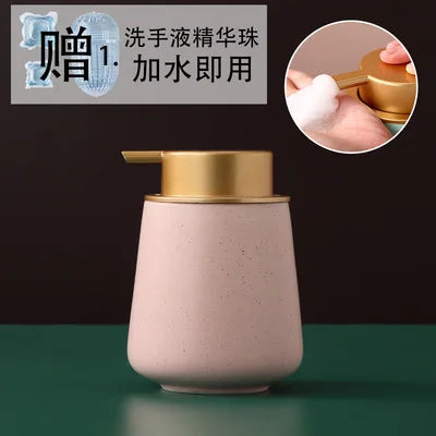 distributeur de savon portable en céramique 400 ml pour soins personnels - vue 16 sur 30
