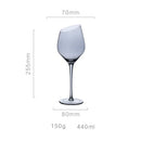 Verres à champagne biseautés style nordique changeant