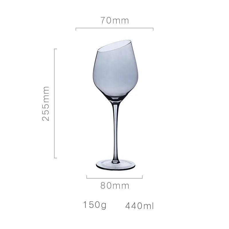 Verres à champagne biseautés style nordique changeant