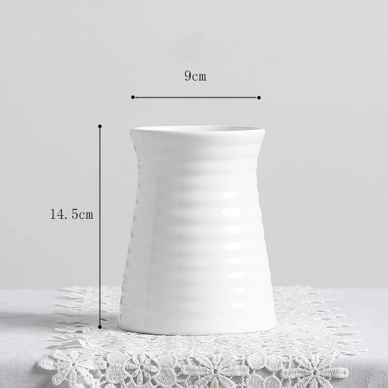 vase en céramique pour fleurs décoration intérieure et bureau - vue 13 sur 18