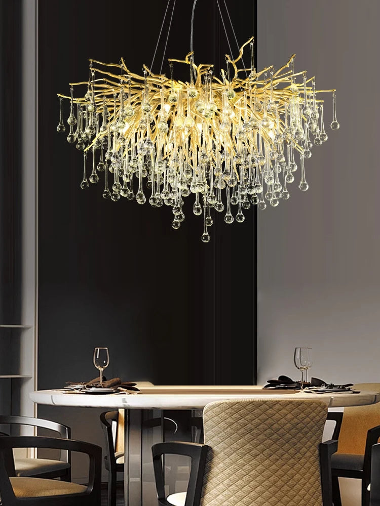 Pendant Lamp Chandelier,Pendant Lighting Fixtures,Pendant Lamp Chandelier,Tree-shaped Crystal Chandelier,Led Lighting Lamp, - vue 5 sur 10