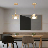 Moderne Pendelleuchte aus Eisen für elegante Inneneinrichtung