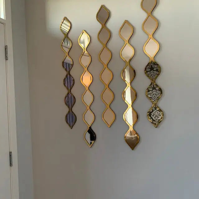 décoration murale en bois design goutte d'eau acrylique - vue 7 sur 7