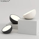 Plafonniers Led créatifs en acrylique blanc et noir