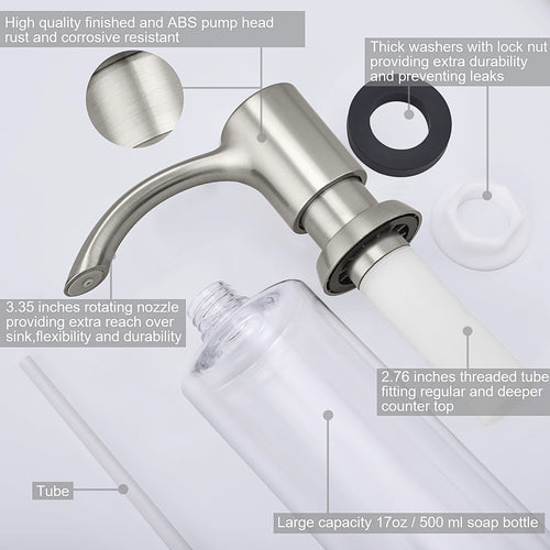 distributeur de savon liquide pour cuisine 500 ml accessoires pratiques