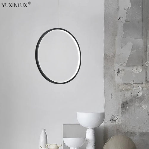 Minimalistischer LED-Kronleuchter im nordischen Stil für den Innenbereich