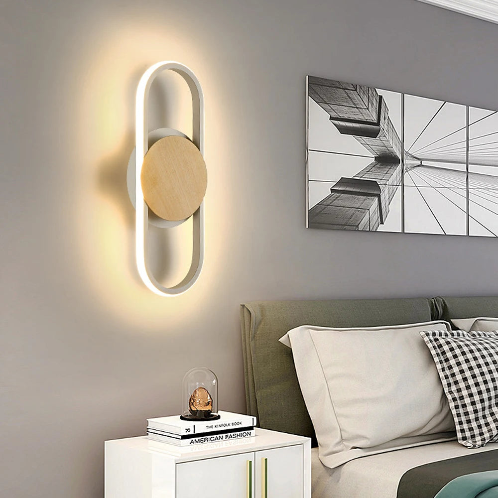 Applique murale LED moderne pour couloir chambre lampe de plafond intérieure pour allée éclairage domestique applique murale éclairage lampara de pared - vue 6 sur 8